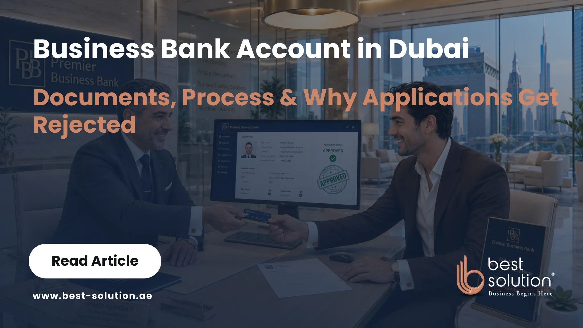 Opening a business bank account in Dubai