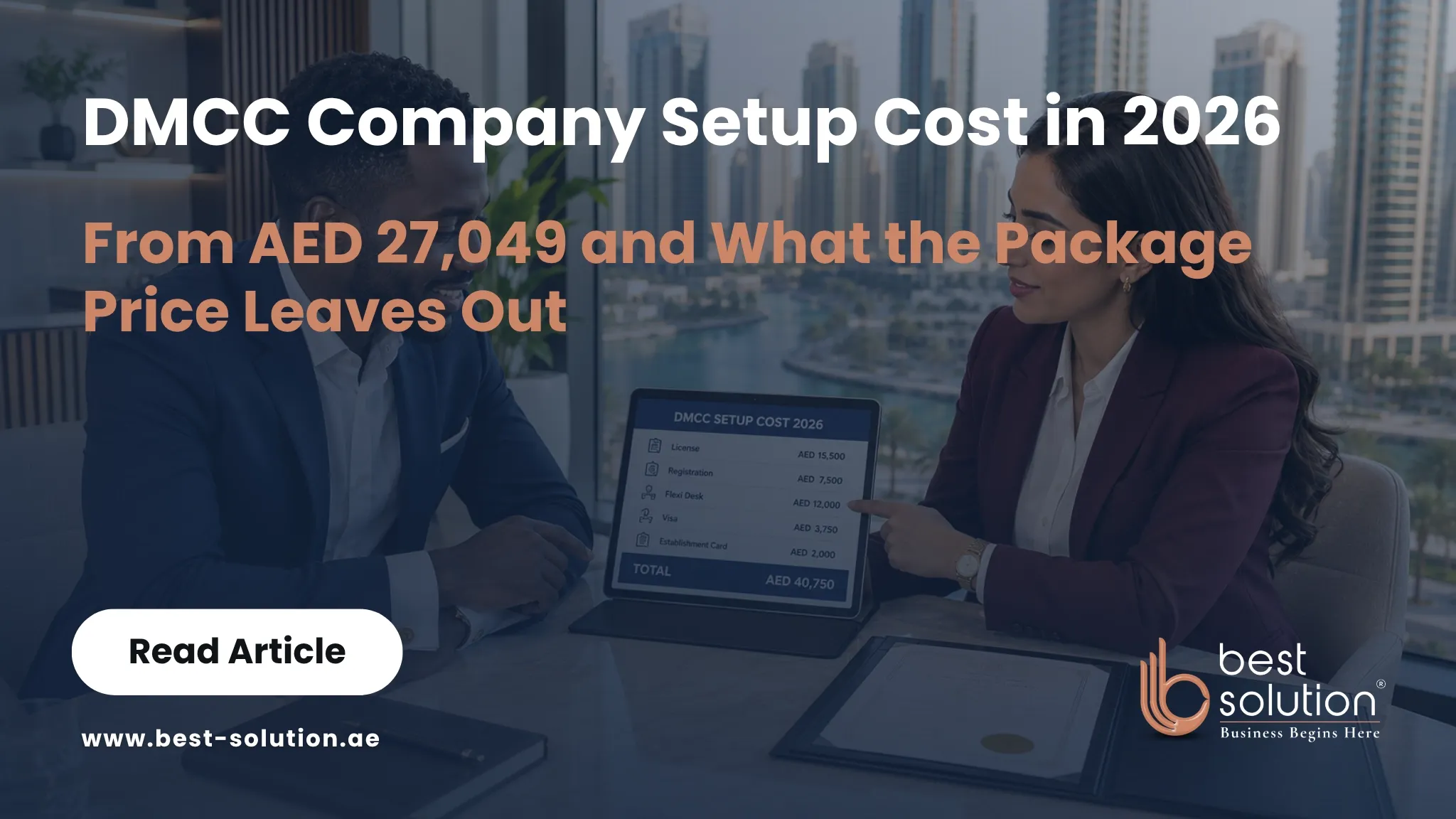 DMCC Company Setup Cost in 2026