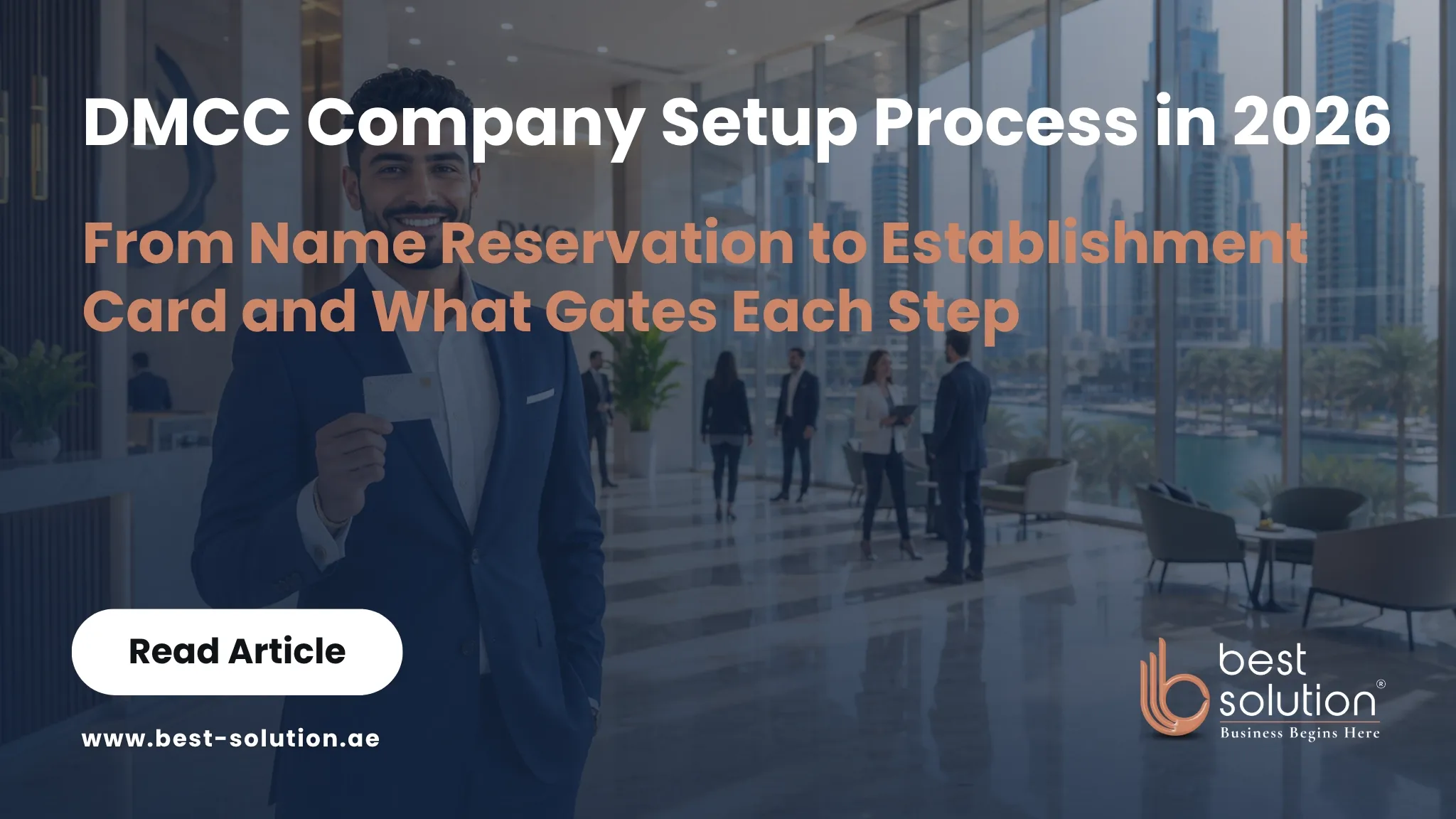 DMCC company setup process from trade name to establishment card