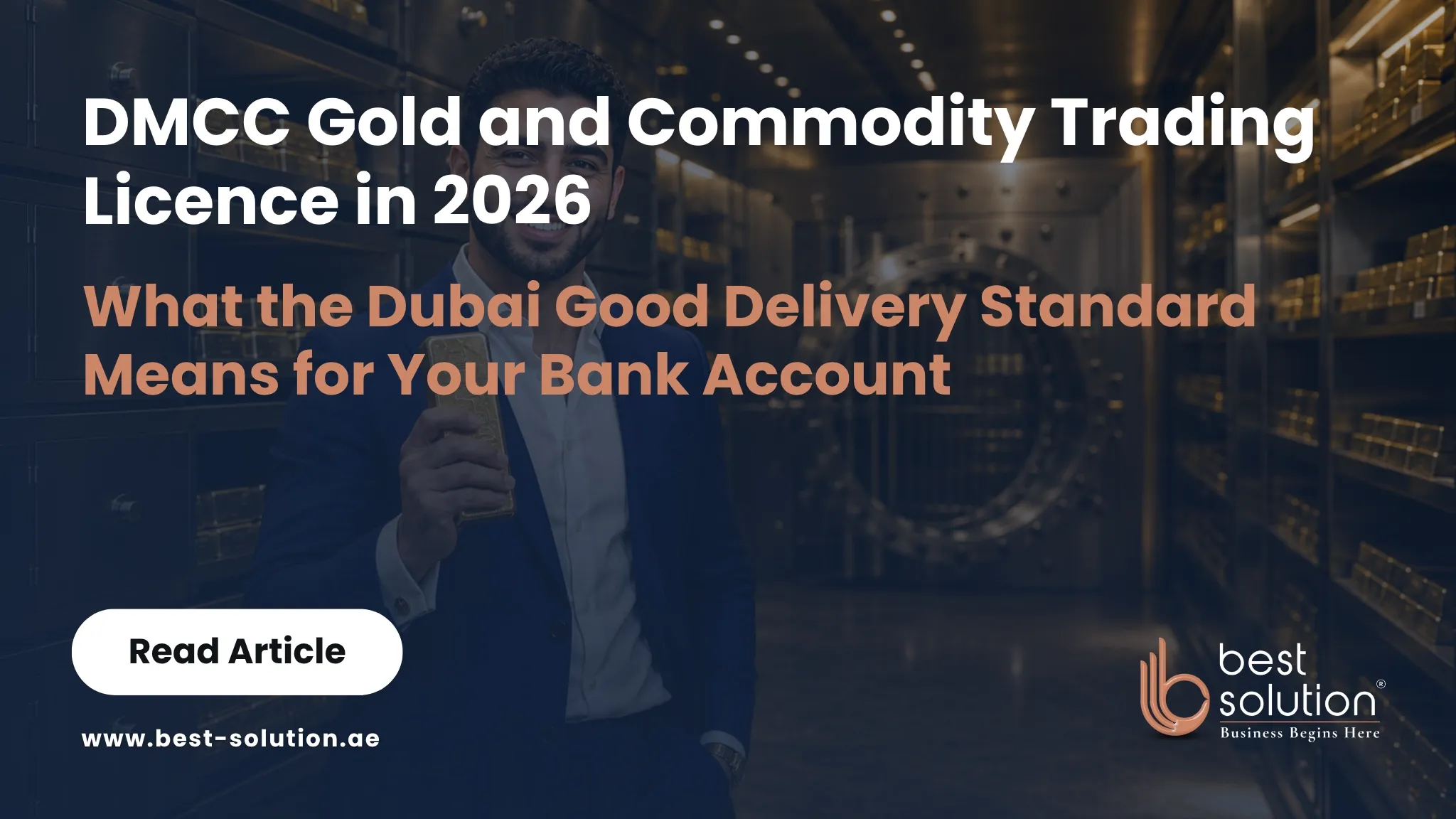 DMCC gold bullion bars stored in the DMCC Vault