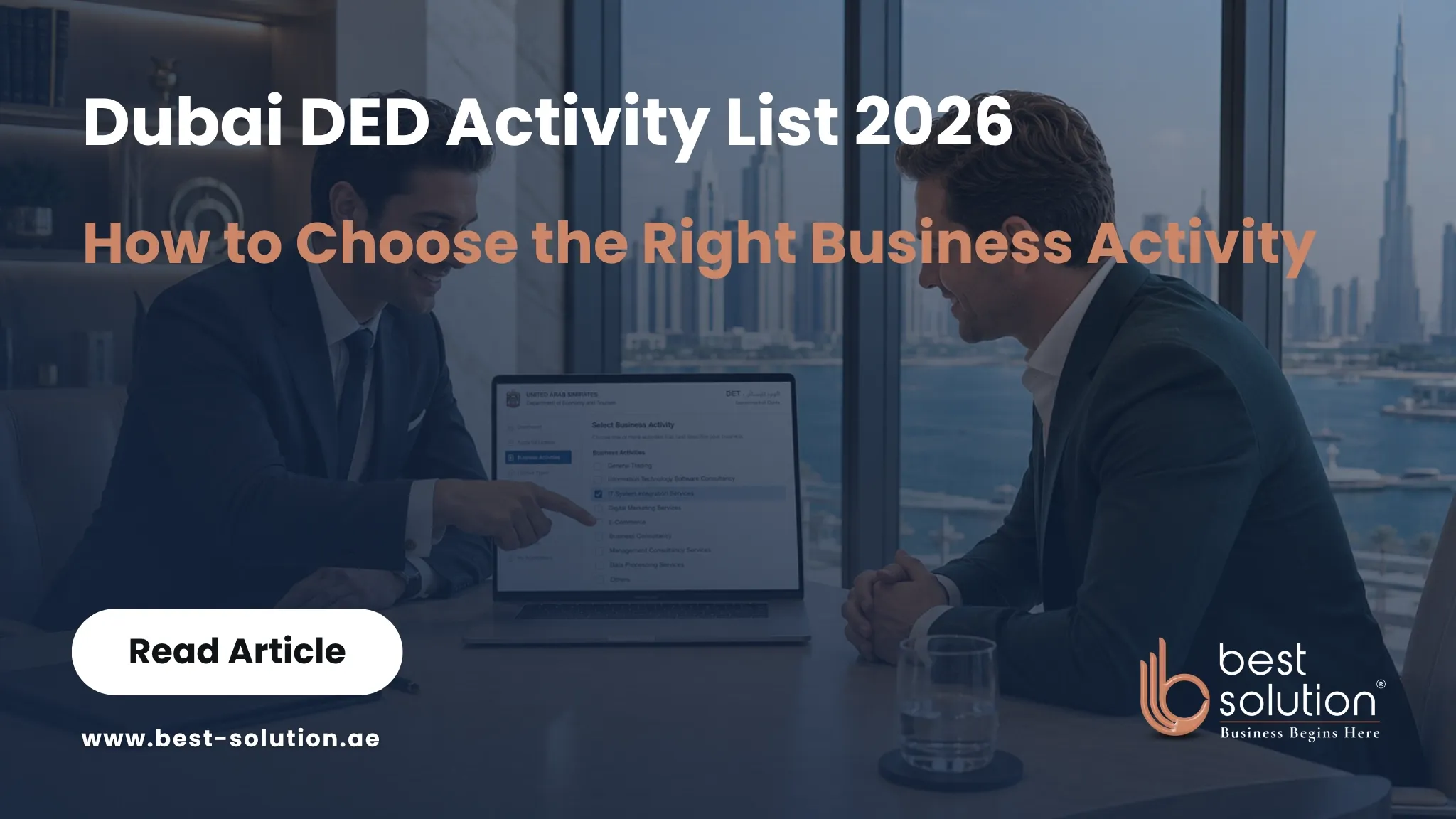 Dubai DED activity list: how to choose the right business activity
