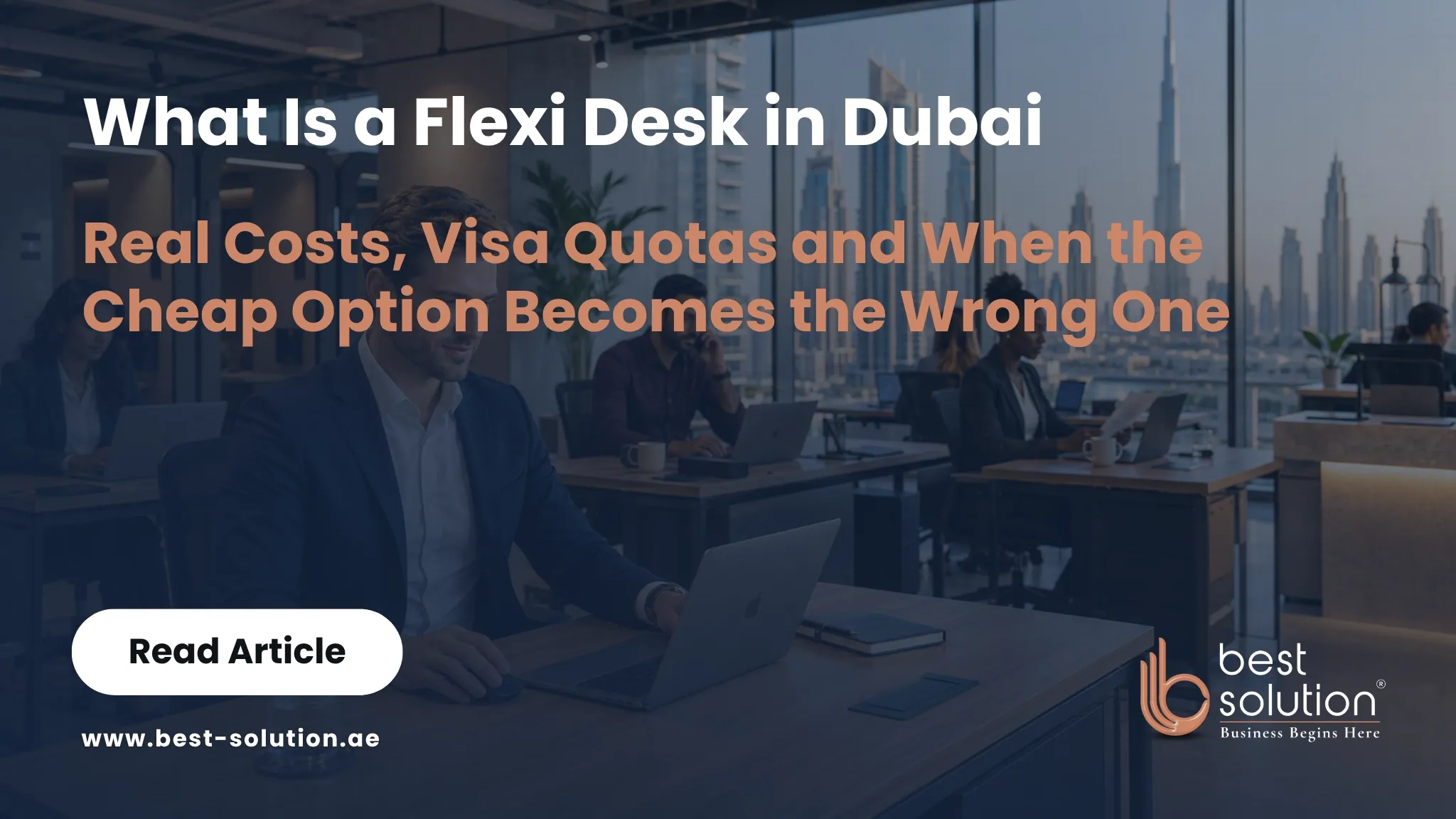 Flexi desk in Dubai shared workspace and registered business address