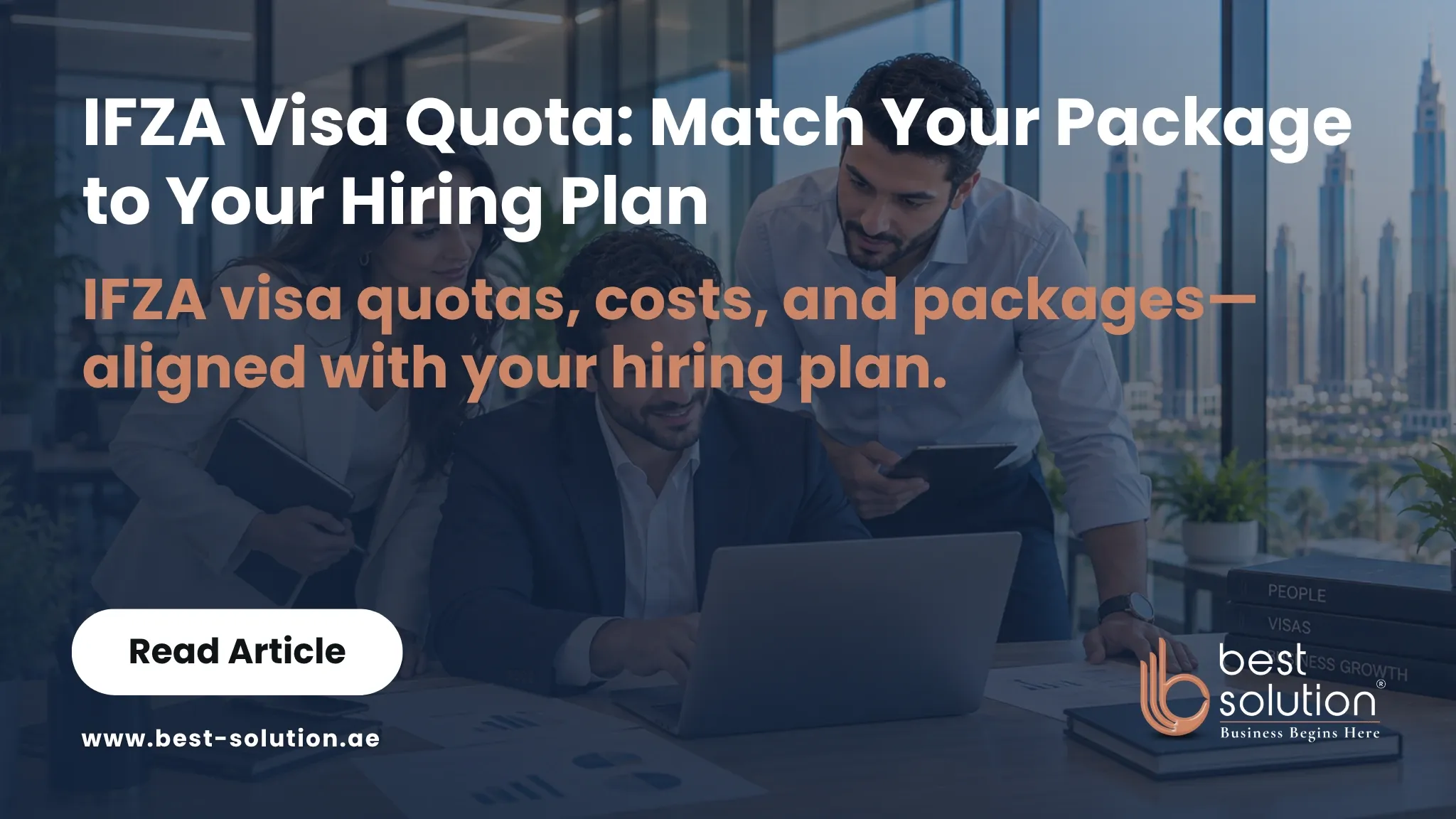 IFZA visa package planner, matching visa slots to confirmed hires