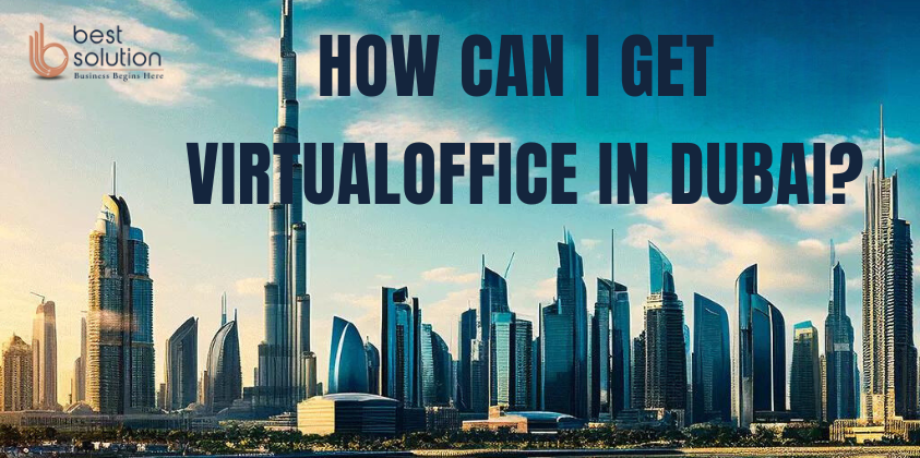 A city skyline with tall buildings and blue sky in the background, how-can-i-get-virtual-office-in-dubai blog image